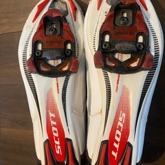 SCOTT 自転車シューズ ホワイト/レッド. (Size EUR 42)の画像