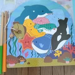 積み木　釣りパズル（乳幼児向け）の画像