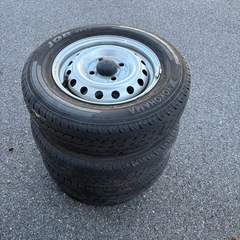 12インチ鉄ホイール付きタイヤ 145/80R12（ヨコハマ JOB RY52） の画像