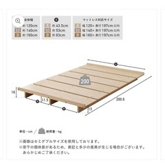 シングルすのこローベッドの画像