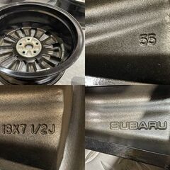 【新車外し】SUBARU スバル VN5 レヴォーグ STI スポーツ 純正ホイール 18インチ 4本 7.5J5HPCD114.3+55　(MHA630)クレジットカード QRコード決済可能の画像