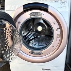 🔥🔥SHARPシャープ🔥🔥 ES-S7G-WRドラム式洗濯機乾燥22年乾燥7/3kg配送無料🚚の画像