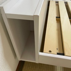 【コンセント付】すのこシングルベット2台の画像