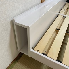 【コンセント付】すのこシングルベット2台の画像