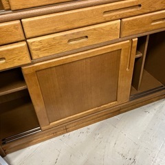 O2511-473 浜本工芸 1500食器棚 上下分割可 中古の画像