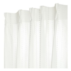 【ニトリ】遮熱・ミラーレースカーテン(シズク ホワイト 100X198X2)の画像