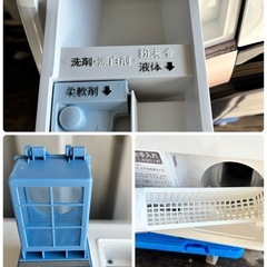 🔥🔥SHARPシャープ🔥🔥 ES-S7G-WRドラム式洗濯機乾燥22年乾燥7/3kg配送無料🚚の画像