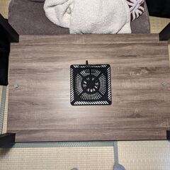 こたつ テーブル 120×80cm おしゃれ ヴィンテージ 木目調 ブラウン インターナショナルコタツ 炬燵  の画像