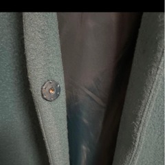 レディース　コート　青　洗濯機で洗濯可能の画像