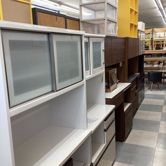 ⭐️春日市⭐️二面レンジボード⭐️マナベインテリア⭐️レンジボード⭐️LOOP⭐️日本製⭐️シンプル⭐️定価79,800円⭐️No2145の画像