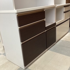 ⭐️春日市⭐️二面レンジボード⭐️マナベインテリア⭐️レンジボード⭐️LOOP⭐️日本製⭐️シンプル⭐️定価79,800円⭐️No2145の画像