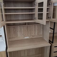 ★リユースのサカイ日立店★HJ8352  レンジボード ベージュ H184×D41.5×W90 クリーニング済み の画像