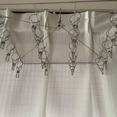 〔未使用〕
ステンレス製　物干しフック　20クリップの画像