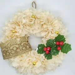 クリスマスリースの画像