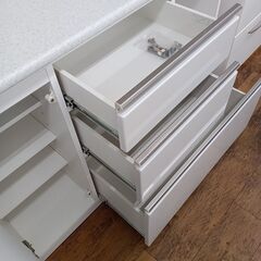 ★リユースのサカイ水戸店★ NITORI レンジボード ホワイト H201×D45×W120.5 クリーニング済み MT6314の画像