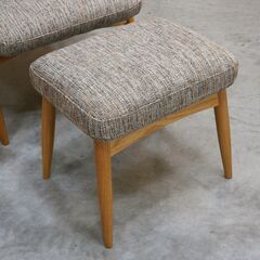 ≪zyt2585ジ≫ unico/ウニコ HESTA/へスタ ラウンジチェア＋オットマン パーソナルチェア/北欧/おしゃれ/オーク材/1人掛けソファ/中古家具/宮城県仙台市 071119-03の画像