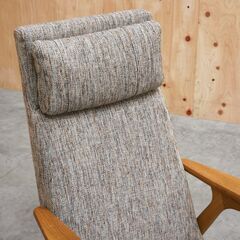 ≪zyt2585ジ≫ unico/ウニコ HESTA/へスタ ラウンジチェア＋オットマン パーソナルチェア/北欧/おしゃれ/オーク材/1人掛けソファ/中古家具/宮城県仙台市 071119-03の画像