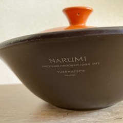 NARUMI ナルミ フタ付クックボウル オレンジ 800ccの画像