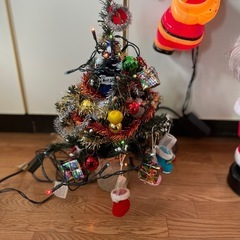 ミニはしごサンタ サンタクロース ツリー 3点セット イルミネーション ブローライト 屋外OK コントローラー付き はしご サンタ  の画像