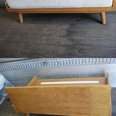 unico 2人掛け ファブリック ソファ アルベロ ベージュ W121×D77.5×H77/SH39cm ALBERO ウニコ【モノ市場安城店】013の画像