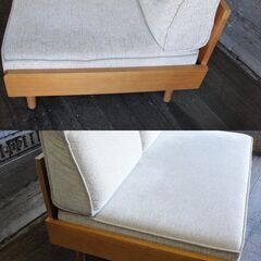 unico 2人掛け ファブリック ソファ アルベロ ベージュ W121×D77.5×H77/SH39cm ALBERO ウニコ【モノ市場安城店】013の画像