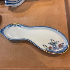 【引き取り限定】中古品　　陶器皿　ひょうたん型　6枚セットの画像