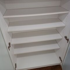 ★リユースのサカイ水戸店★ NITORI レンジ台 ホワイト H115×D40.5×W119.5 クリーニング済み MT6316の画像