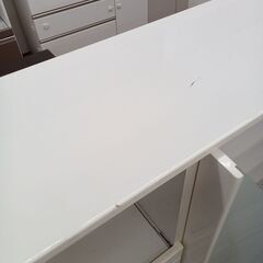 ★リユースのサカイ水戸店★ NITORI レンジ台 ホワイト H115×D40.5×W119.5 クリーニング済み MT6316の画像