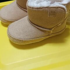 【新品】pop mini ブーツ 12センチ 淡茶の画像