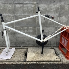 ジャンク扱い　Grandir ロードバイクスチールフレームの画像