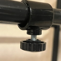 【山善】伸縮式ランドリーラック 幅61-93×奥行60×高さ182 cm／ブラックの画像