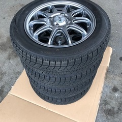 スタッドレス　ブリザックVRX 155/65R14 アルミホイール 付き4本セット　の画像