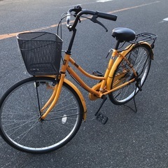 ジモティ割引有★【ジャングルジャングル岸和田店】ママチャリ　オレンジ　26インチ　南大阪 岸和田市 貝塚市 泉佐野市 和泉市 忠岡町 熊取町の画像