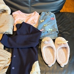 美品女の子コート130 プティマイン　他冬用いろいろの画像