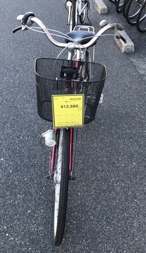 ジモティ割引有★【ジャングルジャングル岸和田店】ママチャリ　レッド　南大阪 岸和田市 貝塚市 泉佐野市 和泉市 忠岡町 熊取町