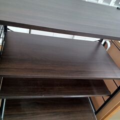 ★リユースのサカイ水戸店★ NITORI レンジ台 ダークブラウン H170.5×D45×W80 クリーニング済み MT6317の画像