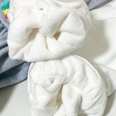 美品　90-100 虹レインボー刺繍　あったか裏起毛　ワンピース　重ね着風の画像