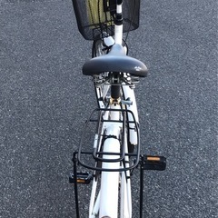 ジモティ割引有★【ジャングルジャングル岸和田店】ママチャリ　ホワイト　南大阪 岸和田市 貝塚市 泉佐野市 和泉市 忠岡町 熊取町の画像