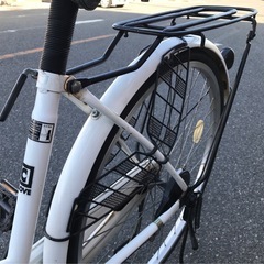 ジモティ割引有★【ジャングルジャングル岸和田店】ママチャリ　ホワイト　南大阪 岸和田市 貝塚市 泉佐野市 和泉市 忠岡町 熊取町の画像