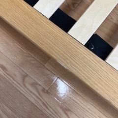 無印良品　ダブル　ベッドフレーム　オーク材の画像