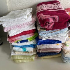 【まとめ】フェイスタオル① まとめて 大量 タオル の画像