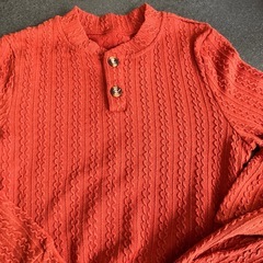 ニット柄　セットアップ　キッズ　服　130から140くらい？の画像