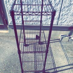JM20445K) ３段スチールラック＜幅：約60㎠ 高さ：約84cm 奥行：約30cm＞中古品【取りに来られる方限定】　 の画像
