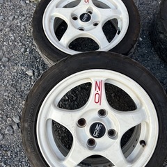 エンケイ ozレーシング114.3 15インチ6j 4本タイヤ付きの画像