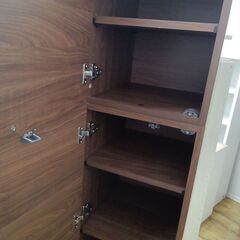 ★リユースのサカイ水戸店★  キャビネット ダークブラウン H210×D46.5×W40 クリーニング済み MT6322の画像