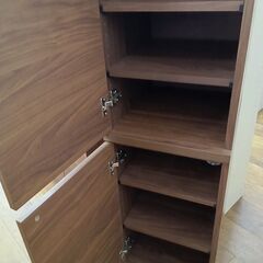 ★リユースのサカイ水戸店★  キャビネット ダークブラウン H210×D46.5×W40 クリーニング済み MT6322の画像