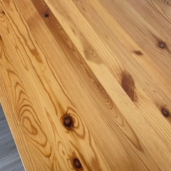 無印　パイン材テーブル　幅80×奥行50×高さ70cmの画像