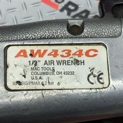 【中古】 MACTOOLS マックツールズ AW434C エアインパクトレンチ 【ハンズクラフト佐賀】の画像