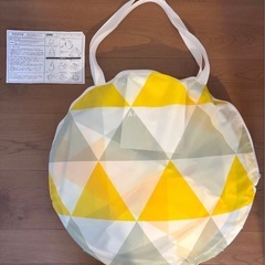 【定価4,999円】 美品　AND・DECO ポップアップ テント トライアングルイエローの画像