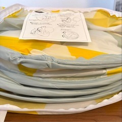 【定価4,999円】 美品　AND・DECO ポップアップ テント トライアングルイエローの画像